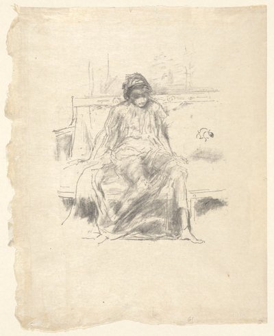 A figura drapeada sentada de James Abbott McNeill Whistler