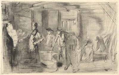 The Forge, from the Thames Set (Uma série de dezesseis gravuras de cenas no Tamisa e outros assuntos) de James Abbott McNeill Whistler