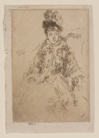 O Tippet de Pele: Senhorita Lenoir de James Abbott McNeill Whistler