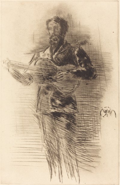O guitarrista de James Abbott McNeill Whistler