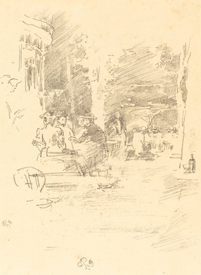 O Pequeno Café au Bois de James Abbott McNeill Whistler