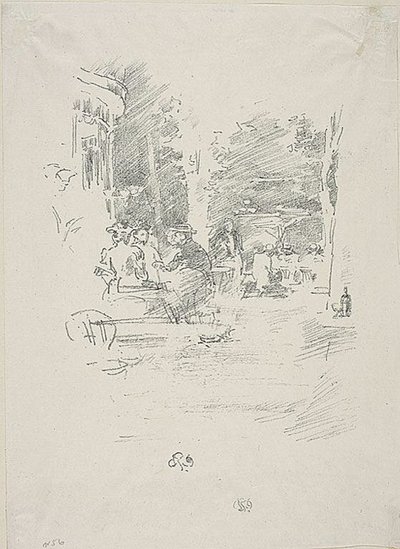 O Pequeno Café au Bois de James Abbott McNeill Whistler