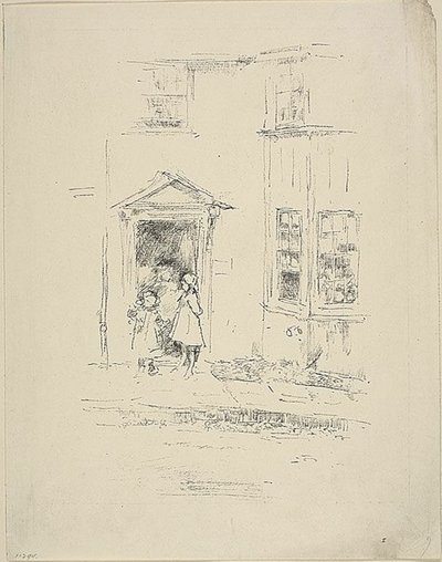 A Pequena Porta, Lyme Regis de James Abbott McNeill Whistler
