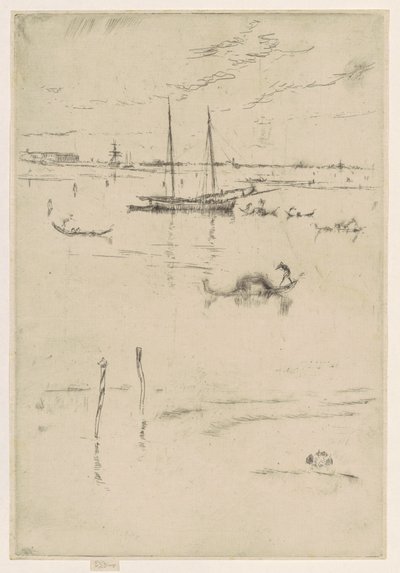 A pequena lagoa de James Abbott McNeill Whistler