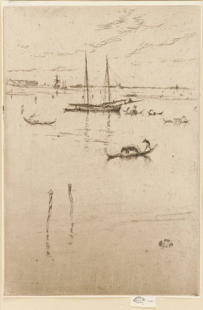 A pequena lagoa de James Abbott McNeill Whistler