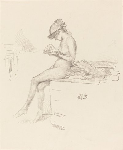 A modelo nua, lendo de James Abbott McNeill Whistler