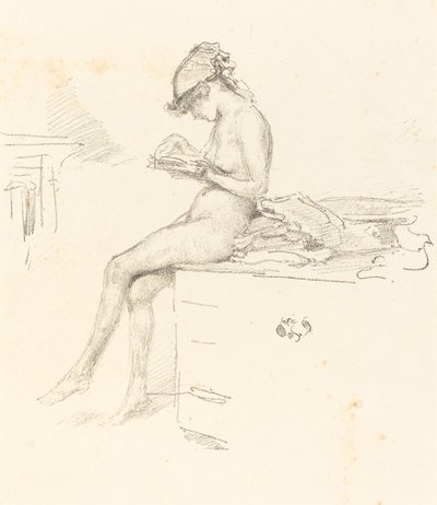 A modelo nua, lendo de James Abbott McNeill Whistler