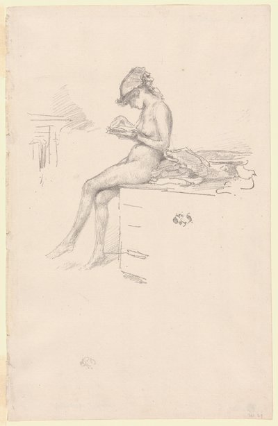 A modelo nua, lendo de James Abbott McNeill Whistler