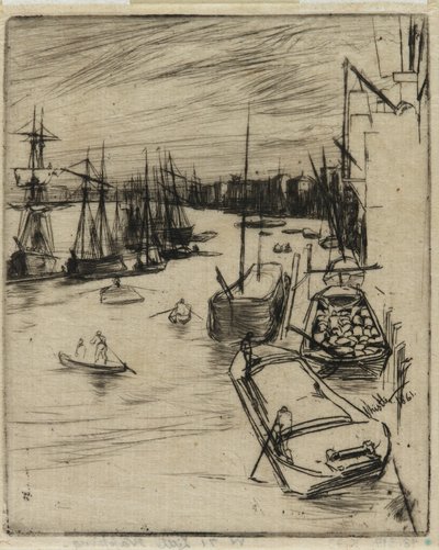O Pequeno Rotherhithe de James Abbott McNeill Whistler