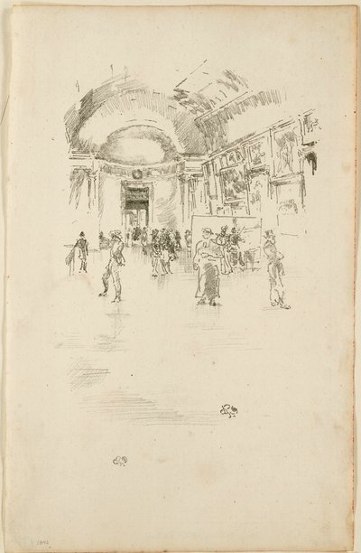 A Galeria Longa, Louvre de James Abbott McNeill Whistler