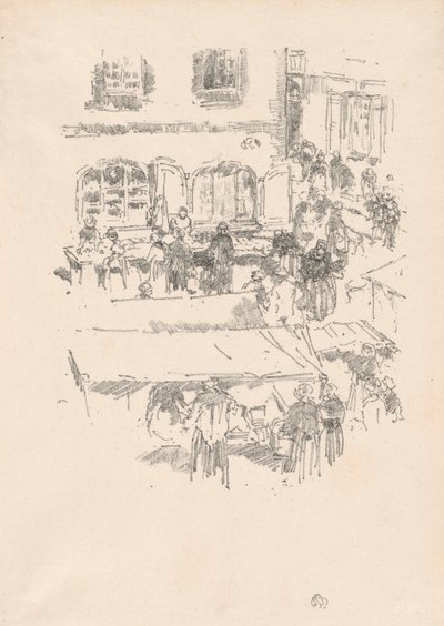 O mercado, Vitre de James McNeill Whistler