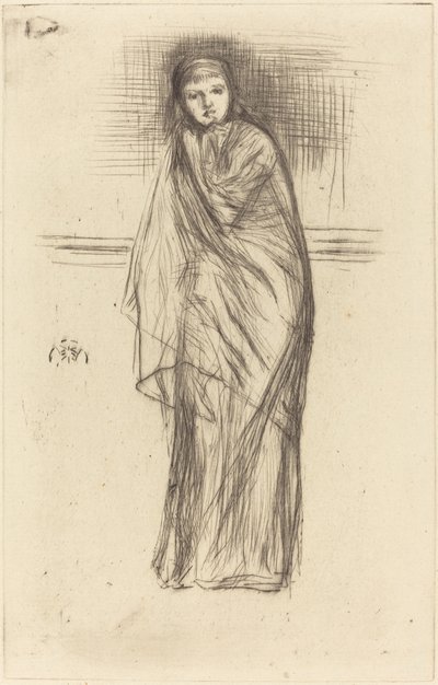 O Modelo Descansando de James Abbott McNeill Whistler