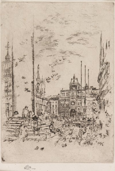 A Piazzeta de James Abbott McNeill Whistler