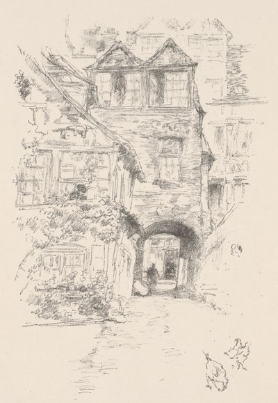 A casa do padre, Rouen de James McNeill Whistler