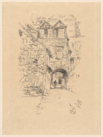 A casa do padre, Rouen de James McNeill Whistler