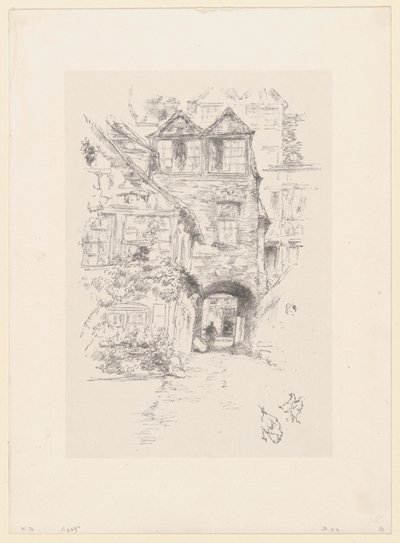 A casa do padre, Rouen de James McNeill Whistler