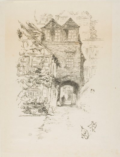 A casa do padre, Rouen de James McNeill Whistler