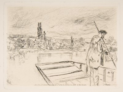 O barco de fundo chato de James McNeill Whistler