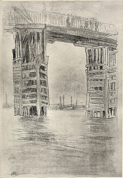 A Ponte Alta de James Abbott McNeill Whistler