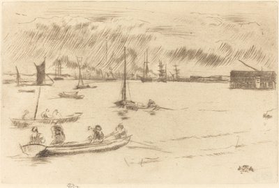 O Tamisa em direção a Erith de James Abbott McNeill Whistler