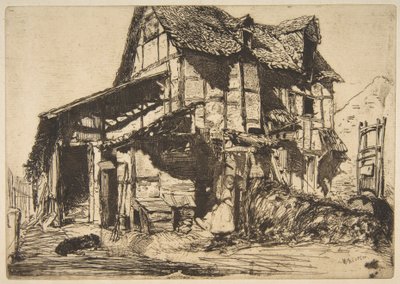 A habitação arrendada insegura (A velha quinta) de James McNeill Whistler