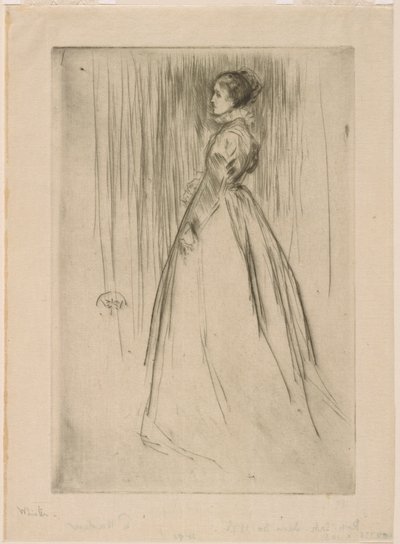 O vestido de veludo (Sra. Leyland) de James Abbott McNeill Whistler