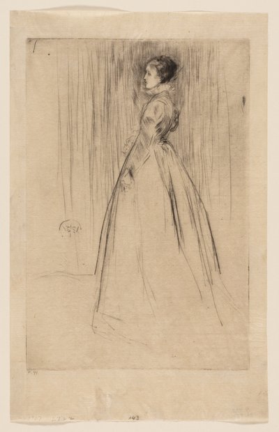 O vestido de veludo (Mrs Leyland) de James McNeill Whistler