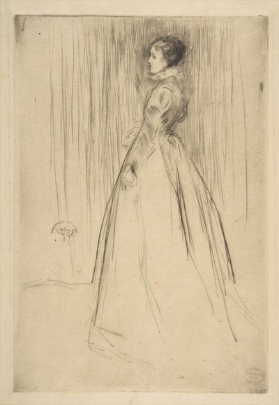 O vestido de veludo (Sra. Leyland) de James McNeill Whistler