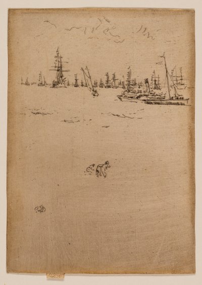 O barco dos visitantes de James McNeill Whistler