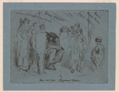 Página de título do "Conjunto Francês" de James Abbott McNeill Whistler