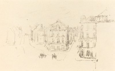 Trial Sketch: Grand Rue, Dieppe de James Abbott McNeill Whistler