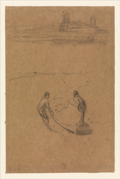 Dois homens e um barco de James McNeill Whistler
