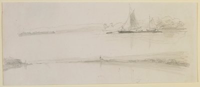 Duas cenas em um rio de James Abbott McNeill Whistler