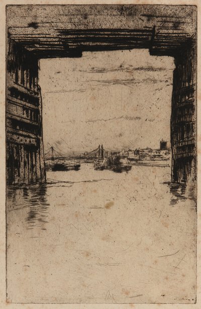 Sob a ponte velha de Battersea de James Abbott McNeill Whistler