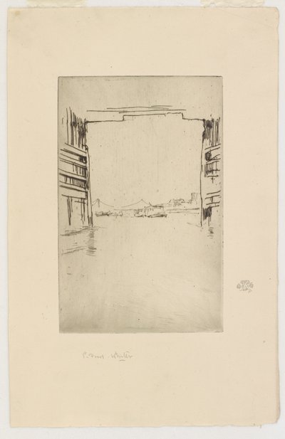 Sob a ponte velha de Battersea de James Abbott McNeill Whistler