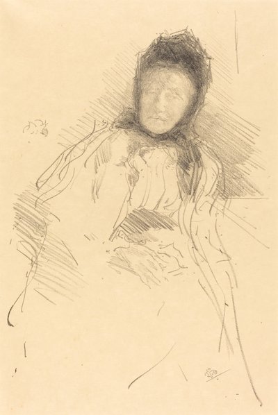 Esboço Inacabado de Lady Haden de James Abbott McNeill Whistler