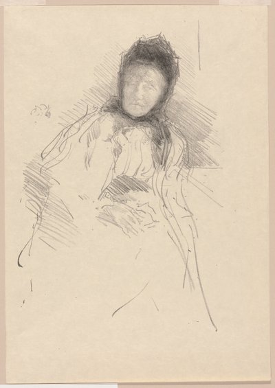 Esboço Inacabado de Lady Haden de James Abbott McNeill Whistler