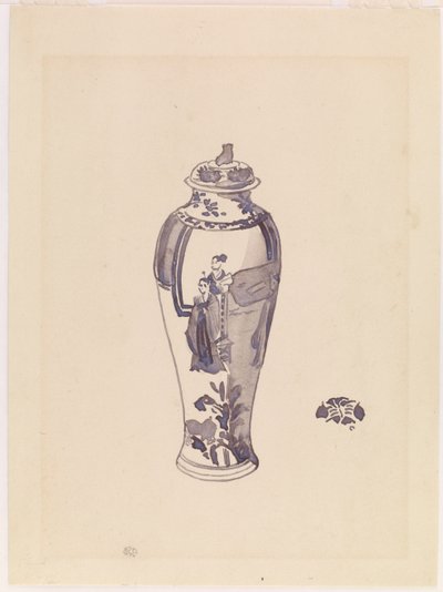 Vaso com corpo ligeiramente abaulado de James Abbott McNeill Whistler