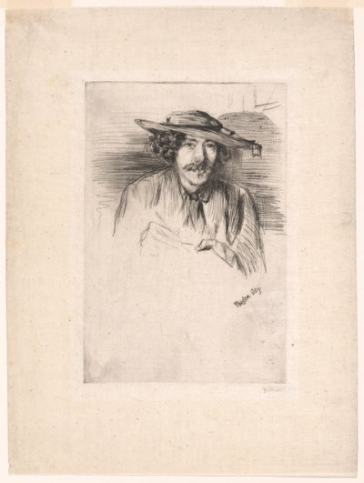 Assobiador com um chapéu de James Abbott McNeill Whistler