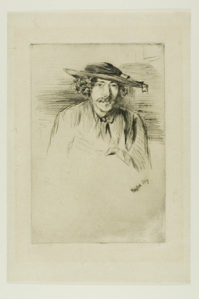 Assobiador com um chapéu de James Abbott McNeill Whistler