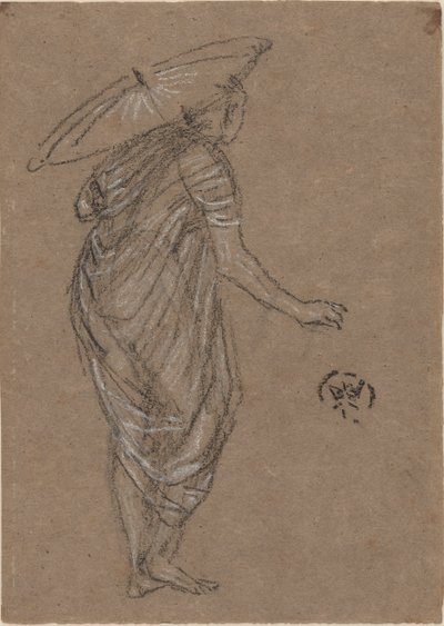 Mulher com guarda-sol de James Abbott McNeill Whistler