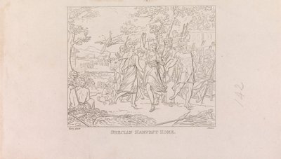 Desenhos para a Grande Sala da Sociedade das Artes (4 de 1 folha) de James Mitan