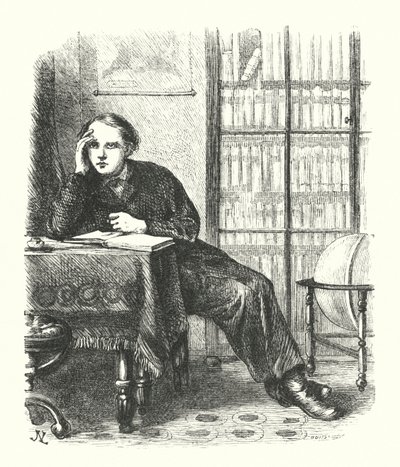 The Earnest Student (gravura) de James N. Lee