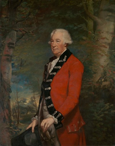 Sir Ralph Milbanke, Bt., na Milícia Uniforme do Yorkshire (North Riding) de James Northcote