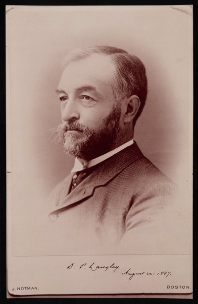 Retrato de Samuel Pierpont Langley 1834-1906, 22 de agosto de 1887. de James Notman