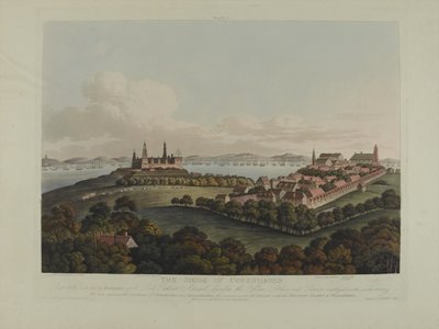 Dinamarca 1807: O cerco de Copenhague, gravado por Robert Pollard (1792-1867) e Joseph Constantine Stadler (1780-1812), publicado em 1807 (colorido aquatint) de James Pattison Cockburn