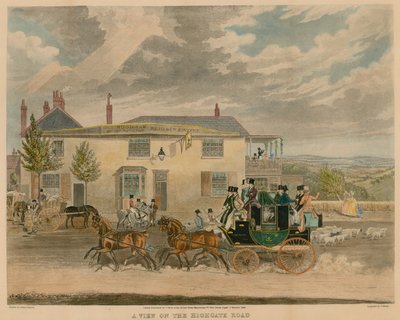 Uma visão da Highgate Road de James Pollard