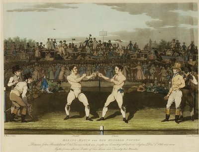 Jogo de Boxe para Cem Libras (aquatint) de James Pollard