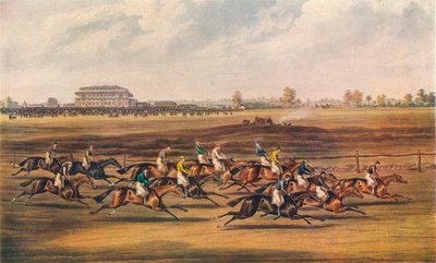 Corrida pelas Grandes Estacas St. Leger, 1836. Aprovação - Fora em bom estilo, 1837. de James Pollard