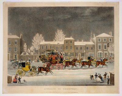 A abordagem do Natal, gravada por George Hunt de James Pollard